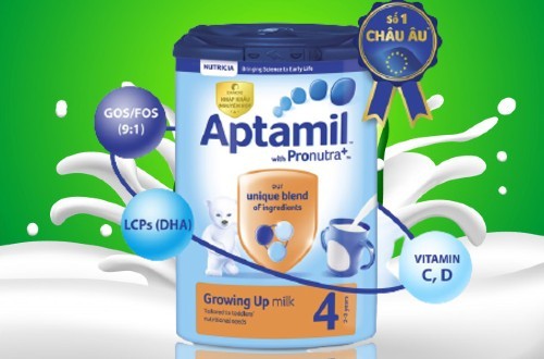 So sánh giá Aptamil và dòng sữa Humana
